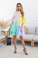 Load image into Gallery viewer, Sunshine Colour Block Dress