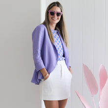 Load image into Gallery viewer, Lilac Lady Linen Jacket