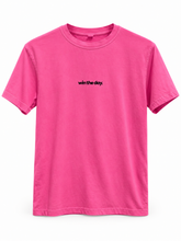 Load image into Gallery viewer, Win the day. - Pink Neon Tee