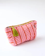 Load image into Gallery viewer, Wategos soirée stripe velvet toiletry bag
