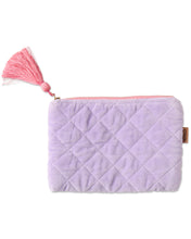 Load image into Gallery viewer, LILAC VELVET COSMETICS PURSE