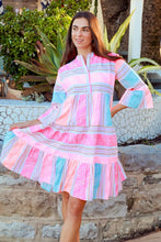 Load image into Gallery viewer, Sunset Sorbet Handloom Dress