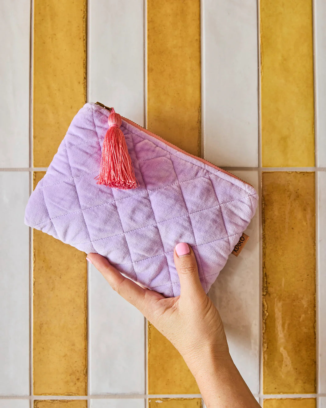 LILAC VELVET COSMETICS PURSE