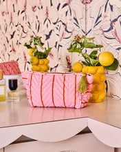 Load image into Gallery viewer, Wategos soirée stripe velvet toiletry bag