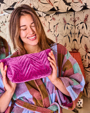 Load image into Gallery viewer, Wild grape velvet toiletry bag