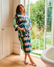 Load image into Gallery viewer, Woodlands Tartan Terry Bath Robe