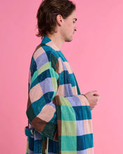 Load image into Gallery viewer, Woodlands Tartan Terry Bath Robe