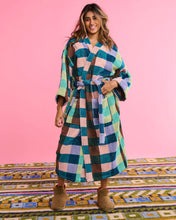 Load image into Gallery viewer, Woodlands Tartan Terry Bath Robe