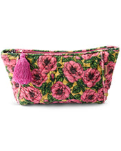Load image into Gallery viewer, Golden peony velvet toiletry bag