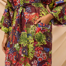 Load image into Gallery viewer, Cora Cotton Robe - Garnet