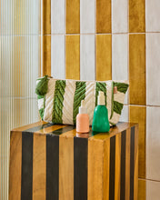 Load image into Gallery viewer, MOSS STRIPE VELVET TOILETRY BAG