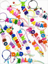 Load image into Gallery viewer, Personalised name charms / keyring / lanyards