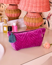 Load image into Gallery viewer, Wild grape velvet toiletry bag
