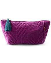 Load image into Gallery viewer, Wild grape velvet toiletry bag