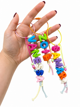 Load image into Gallery viewer, Personalised name charms / keyring / lanyards