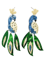 Load image into Gallery viewer, Peacock Dangle Earring