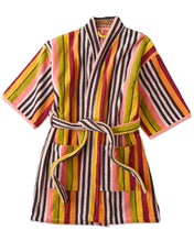 Load image into Gallery viewer, Casablanca Stripe Terry Mini Robe