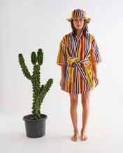 Load image into Gallery viewer, Casablanca Stripe Terry Mini Robe