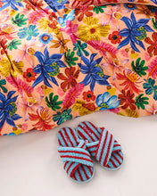 Load image into Gallery viewer, Hamilton Stripe Sherpa Slippers