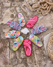 Load image into Gallery viewer, Hamilton Stripe Sherpa Slippers