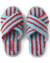 Load image into Gallery viewer, Hamilton Stripe Sherpa Slippers