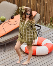 Load image into Gallery viewer, Avocado Check Resort Beach Dress