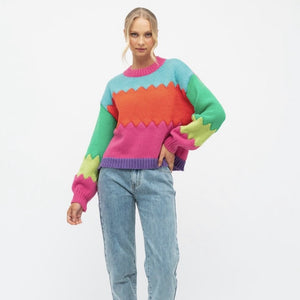 Jemima Colourful Knit Jumper