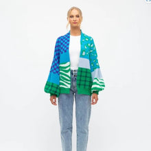 Load image into Gallery viewer, Jen Patchwork Print Cardigan