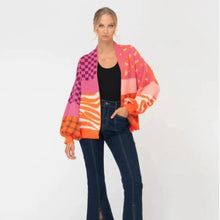 Load image into Gallery viewer, Maia Patchwork Print Cardigan