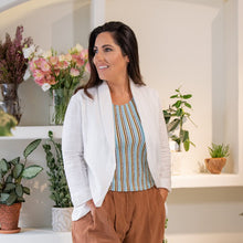 Load image into Gallery viewer, Nisantasi Linen Jacket - White