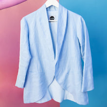 Load image into Gallery viewer, Rebecca Linen Jacket (Sky Blue)