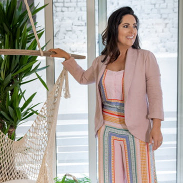 Nisantasi Linen Jacket - Musk