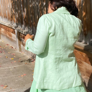 Pistachio Linen Jacket