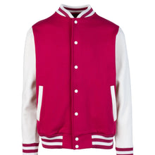 Load image into Gallery viewer, Raspberry Kiss Varsity Jacket - PRE ORDER