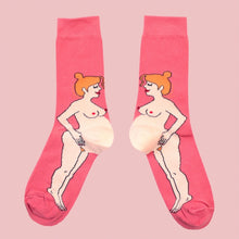 Load image into Gallery viewer, Pregnant Woman Socks - Red Hair