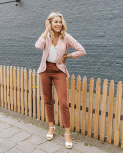 Nisantasi Linen Jacket - Musk