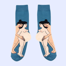 Load image into Gallery viewer, Pregnant Woman Socks - Mums Couple